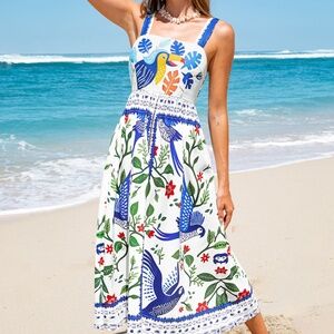 CupShe tropical  dress mesium. New with tags